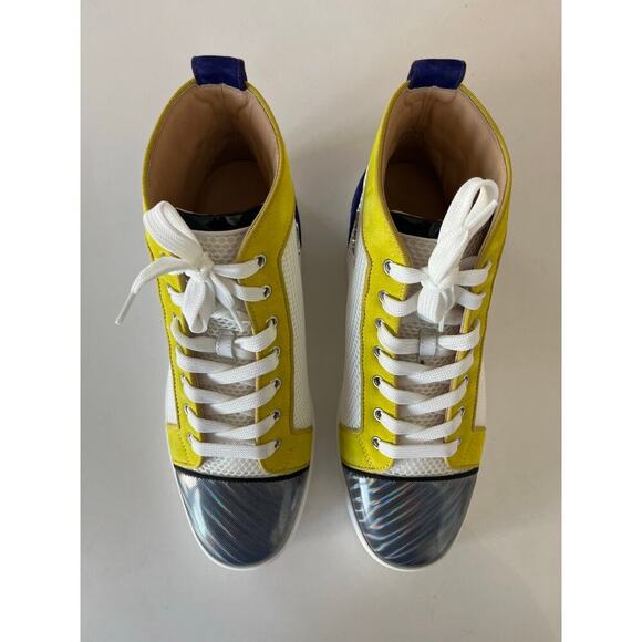 Christian‎ Louboutin Louis Orlato High Top Sneakers Size 40.5/US 7.5 Men’s - Picture 4 of 10